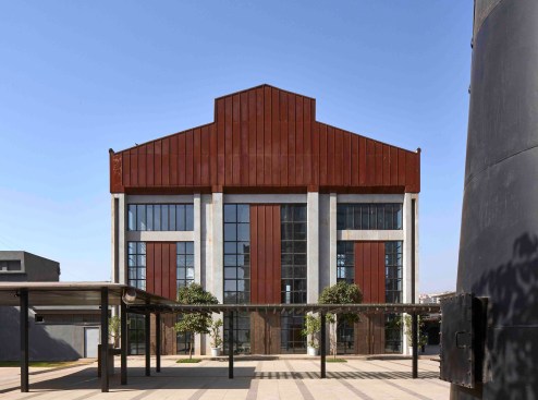 AFTER: The Workshop and the covered walkway 