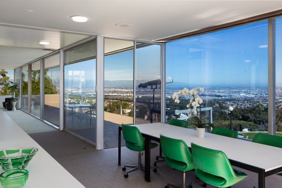 The breakfast area of the John Rados Residence in Rancho Palos Verdes, Calif., designed by Richard Neutra in 1957.