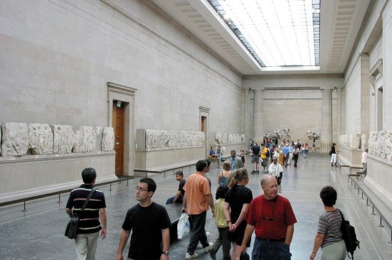 The Elgin Marbles on display at the British Museum
