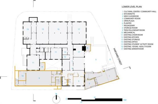 Lower level floor plan