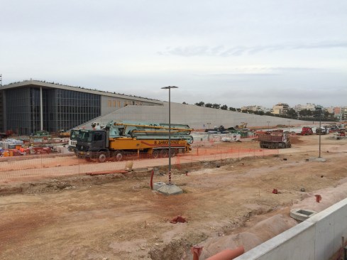 The Stavros Niarchos Foundation Cultural Center in Athens, Greece, under construction