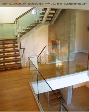 Staircase & existing former retaining wall