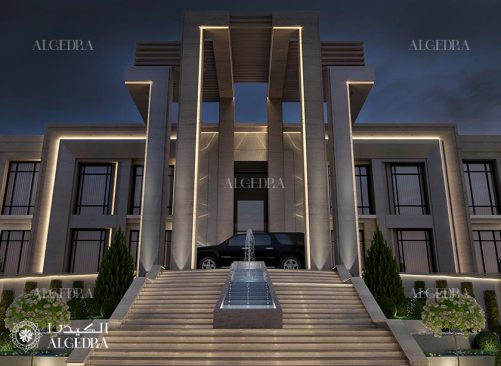 Modern palace entrance design