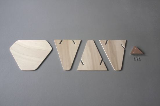 The table comprises five essential pieces.