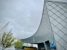 "The prePATINA zinc material begins with a consistent blue-grey color and, as it ages, its patina continues to gain character from the salt air and climate. They get more beautiful as time goes on. Similar to copper, it evolves instead of fails."