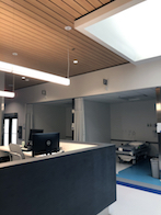 Meeting Premier Medical Plaza’s most critical cleaning requirements, Rockfon® Medical™ Standard ceiling panels are classified to Bacteriological Class B5 and B10. They have a low particle emission resulting in Clean Room Classification ISO Class 5.