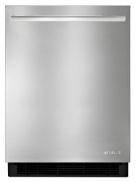 Jenn-Air Undercounter Refrigerator The maker’s new 24-inch undercounter refrigerator offers 4.9 cubic feet of storage space with a fully flush, built-in design. The Energy Star-labeled unit features automatic interior LED lighting, two full-width door bins, and adjustable temperature control. It comes with two adjustable shelves and one fixed shelf. Jenn-Air. www.jennair.com.