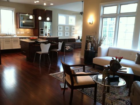 The home’s main-level design eliminates wall barriers wherever possible, allowing the house to be as accessible as possible without having to designate square footage to extra-wide hallways.