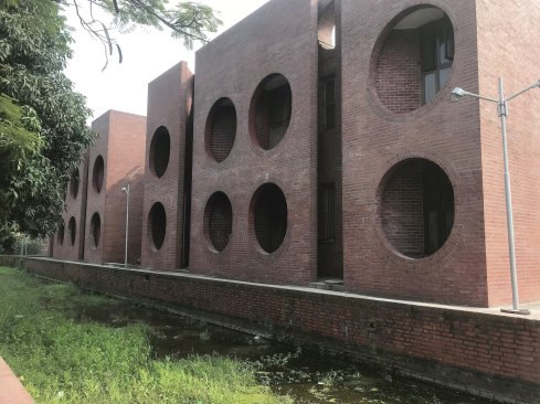 Back side of National Parliament of Bangladesh.