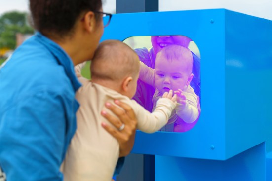 The open-ended design allows for the community to make the space their own.