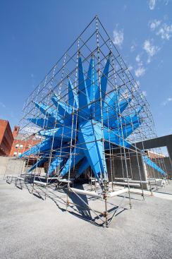 Wendy, designed by Young Architects Program winner HWKN, on display in the courtyard of MoMA PS1 in Long Island City, N.Y.