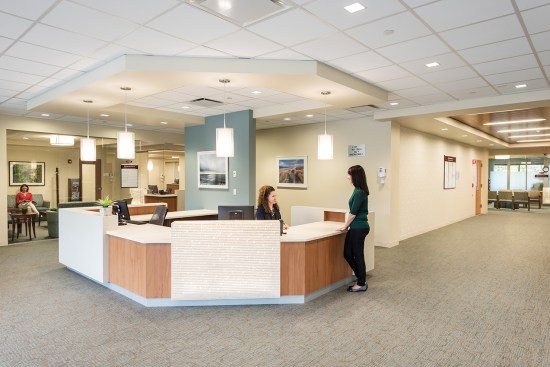 Main lobby/reception area for patients.