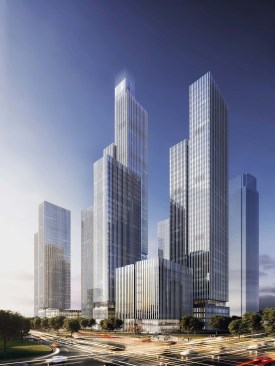 Nanjing Financial City Site 47

Internationaler Wettbewerb 2015 - 1. Preis (2016)

Auf einen 65.000 m² großen Grundstück im CBD des Hexi Districtes in Nanjing sollen oberirdisch 500.000 m² Mixed-Use errichtet werden. Neben 4 Hochhäusern mit einer Höhe zwischen 154 m und 197 m soll auf dem Grundstück auch ein Landmarktower mit einer Höhe von 415 m errichtet werden.  

Entwurf: Meinhard von Gerkan und Nikolaus Goetze mit Marc Ziemons 
Partner: Nikolaus Goetze
Assoziierter Partner: Marc Ziemons 
Projektleitung: Jan Blasko
Bauherr: Nanjing Financial City Construction Development Co., Ltd

BGF: 785.098 m²
BRI: 3.700.000 m³