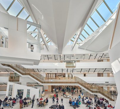 High energy learning commons cafeteria