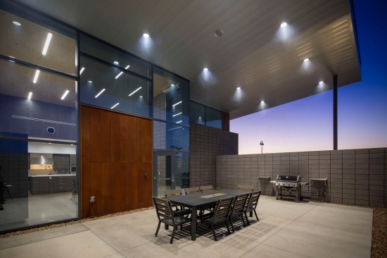 Large overhangs provide deep, cool, shaded areas with unimpeded air flow over outdoor crew areas. 