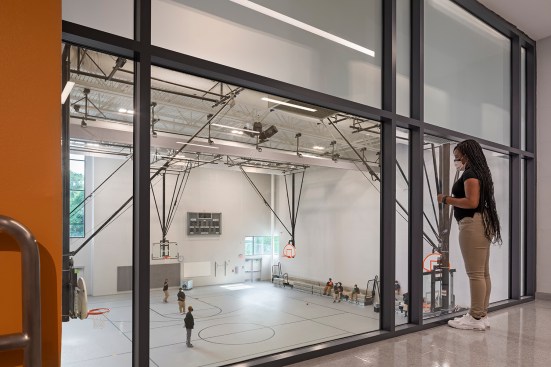 View to Walter P. Carter gym