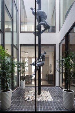 Original Art work by Tomasz koclega in Courtyard open to sky At Ground Floor.