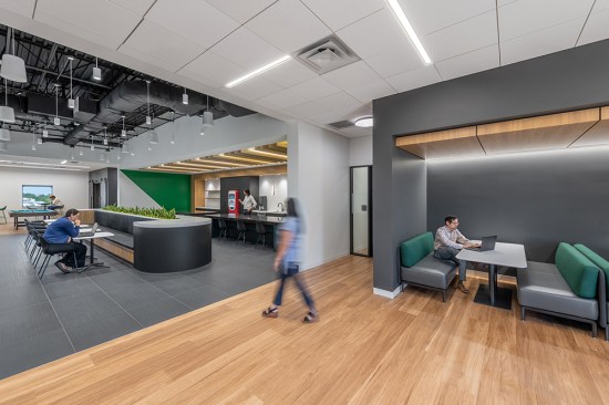 The Coop provides a true escape from hectic office spaces and is located on the top floor, away from the hustle and bustle, capitalizing on the building’s best views and adjacent to a future outdoor deck.