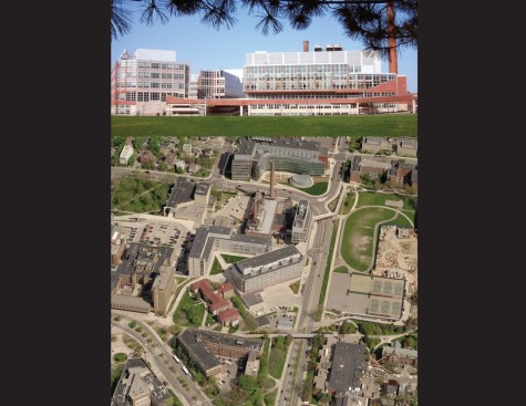 Aerial view & buildings, Palmer Drive Life Sciences Complex