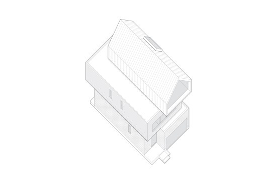 Atelier RZLBD / Stack House / axonometric model