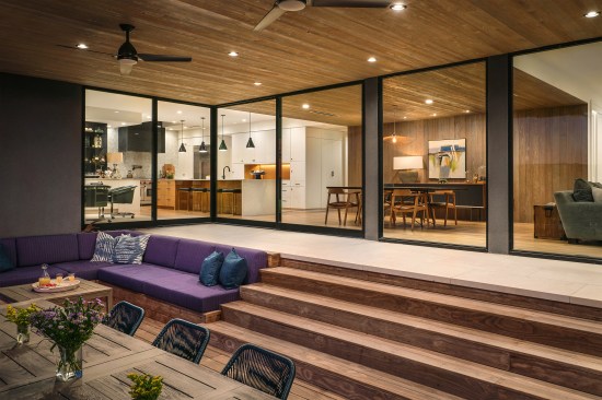 Design Elements such as the Ceiling Treatment are shared by Interior and Exterior Spaces