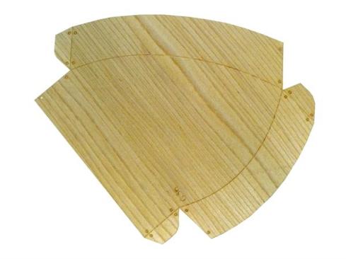 The seams were scored for ease of assembly