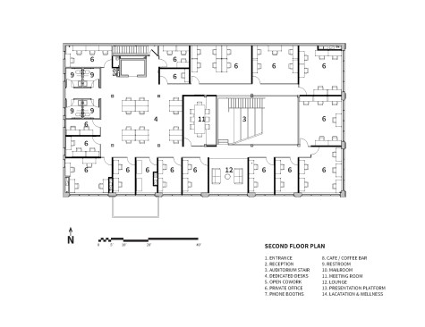Second level floor plan