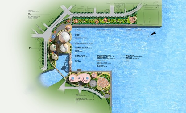 Color site plan