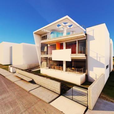 Southeast view from street