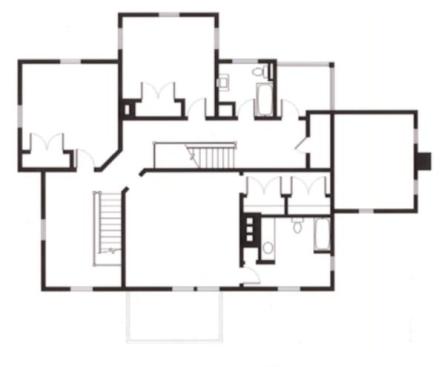 Second floor plan (before)