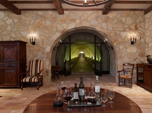 Tasting room looking towards the cave