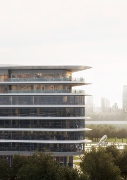 Integration of tower podium