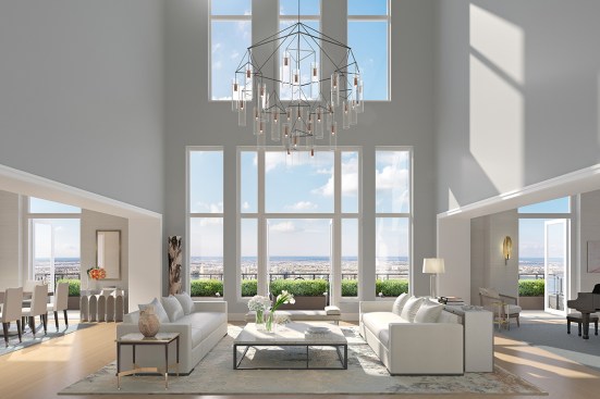 Duplex living room.
