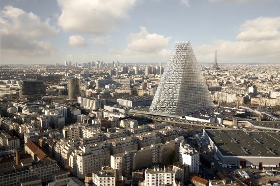 Triangle, Porte de Versailles, Paris, France / Vue aérienne vers Paris