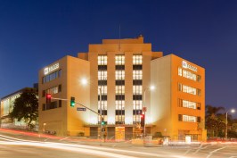The newly renovated, historic, Golden State Mutual Life Insurance Building