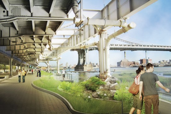 Proposed green way under FDR Drive.