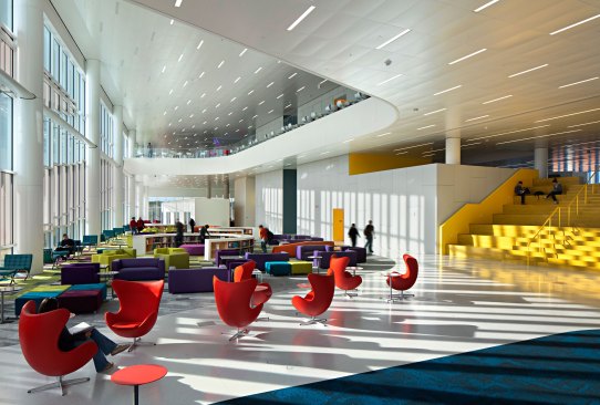 Interior, reading room. 