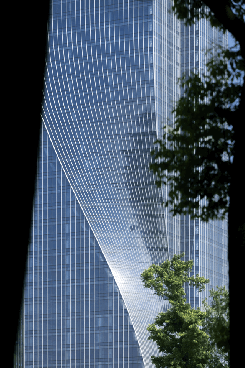 Double-curved façade (shown in GIF)