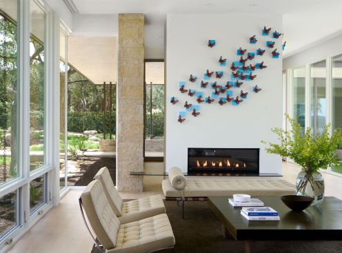 Hudson Bend Cliff House, Living