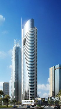 Day time high rise rendering