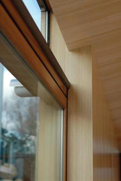 Finish detail of sliding door