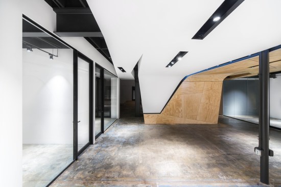 offfices and view of backside of conference suite