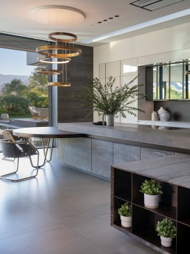 Serenity Indian Wells luxury desert home bright modern minimalist kitchen 