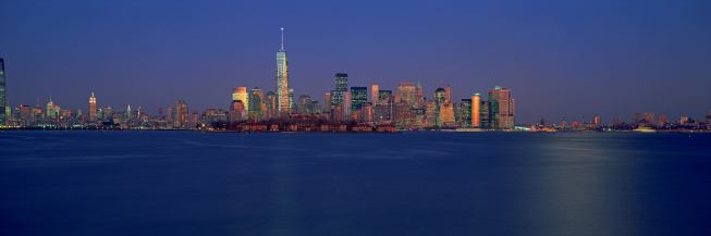 View from New Jersey at night.