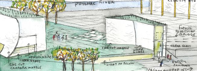 Concept sketch watercolor.