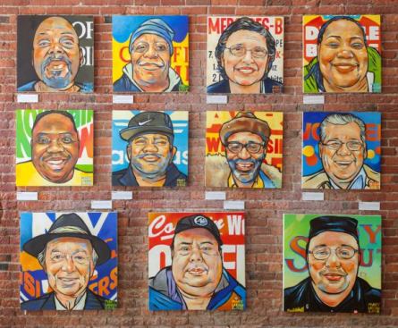 Skid Road, August–September 2012 Two artists who specialize in depicting homelessness were involved. One was Mary Larson, a nurse who paints her homeless patients.