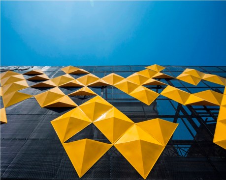 The façade is eye-catching, luring the attention of the visitors and passersby alike