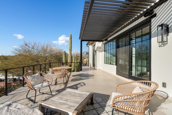 The new 3/4 wrap-around balcony is accessible from the master suite, seamlessly blends indoor comfort with breathtaking outdoor vistas.
