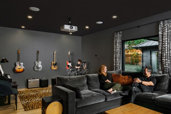 The Family/Music Room provides Leisure and Relaxation