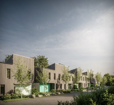 View of the new neighbourhood street.